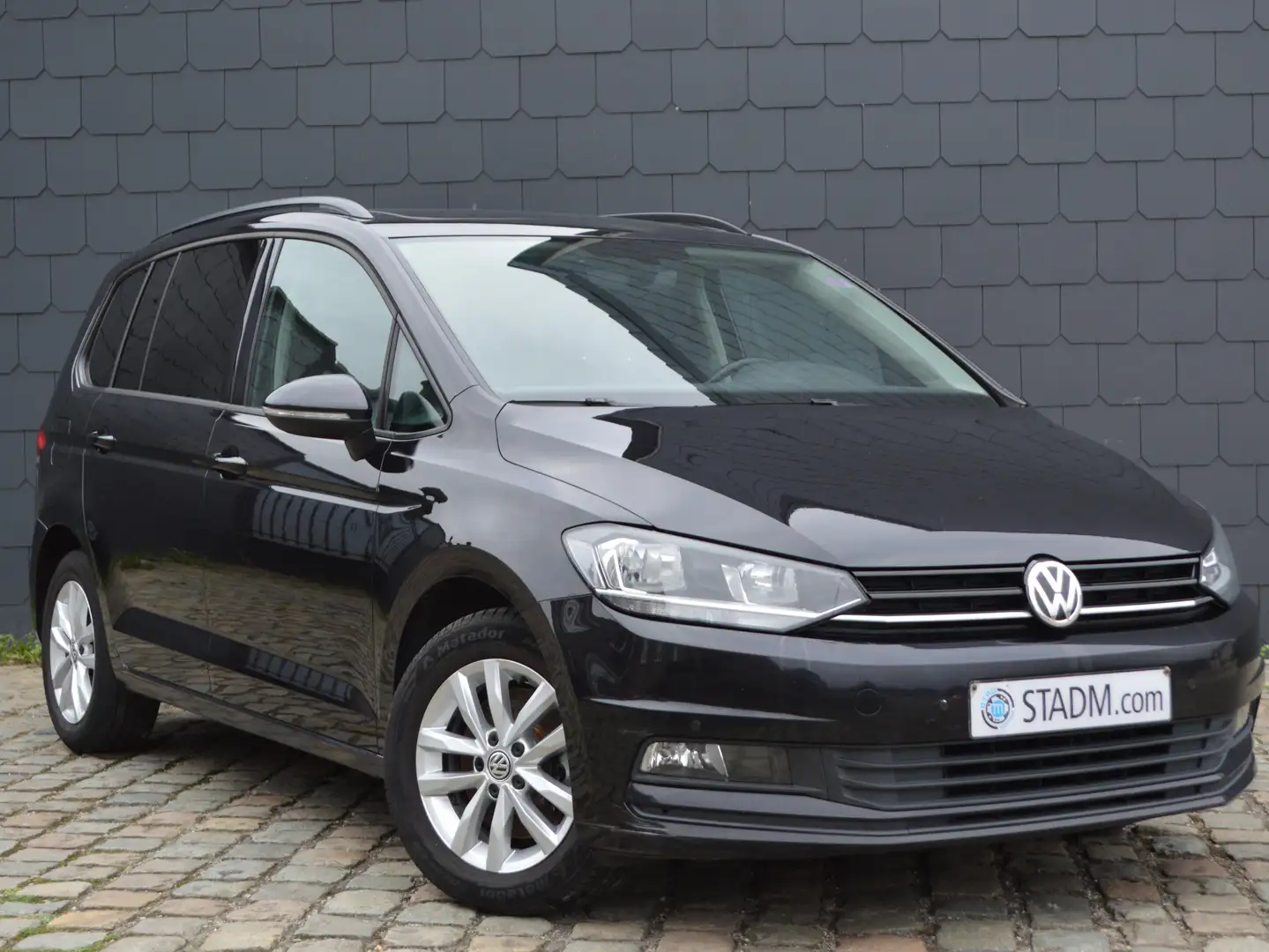 Volkswagen Touran 🛑🆕🛑 1.6 TDi 7places Opendak 1HND CarPass Zwart - 1