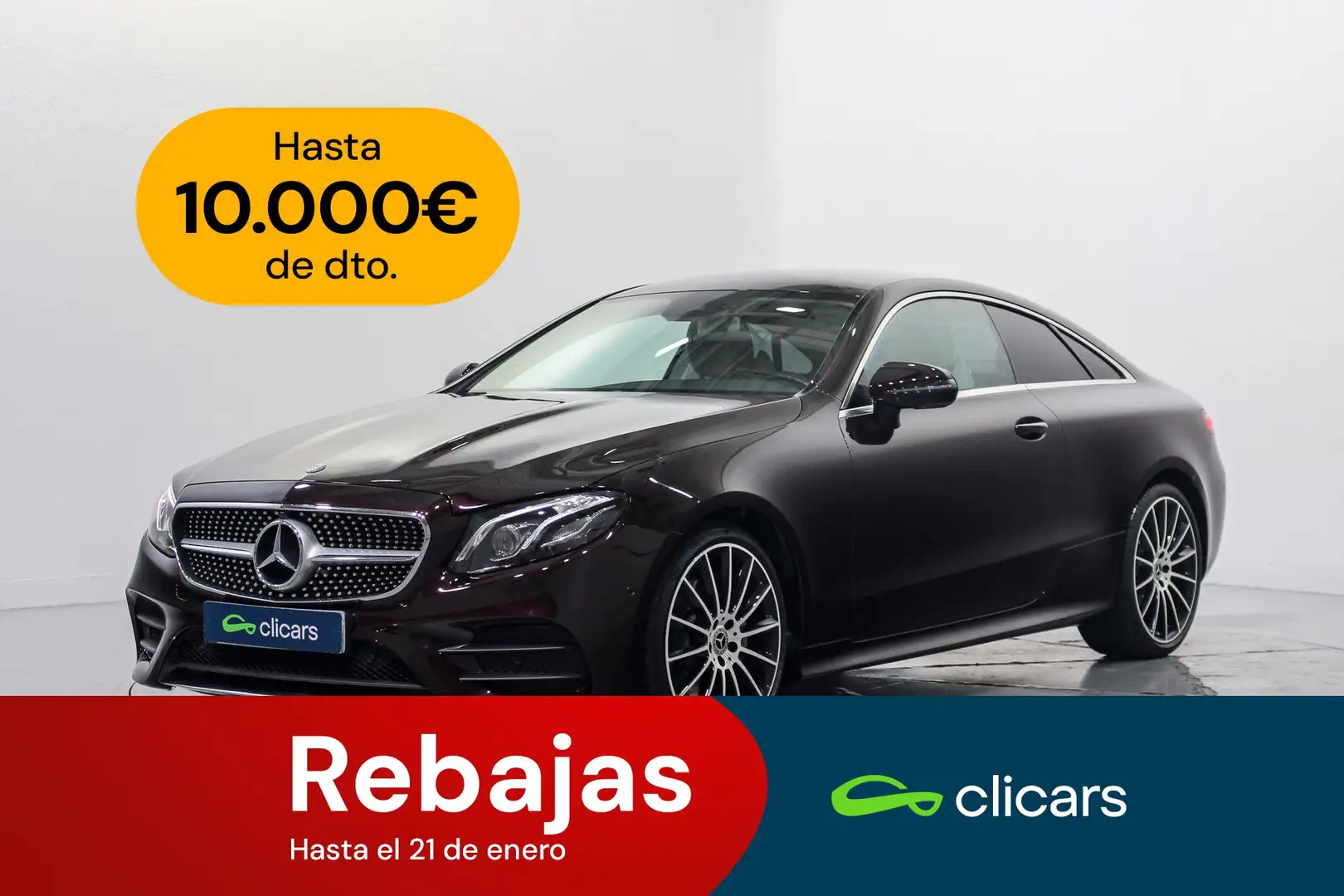 Mercedes-Benz E 220 Coupé 220d 9G-Tronic Rot - 1