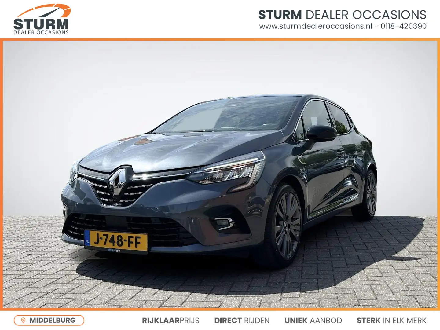 Renault Clio 1.3 TCe Initiale Paris | Leder | Stuur- + Stoelver Grijs - 1