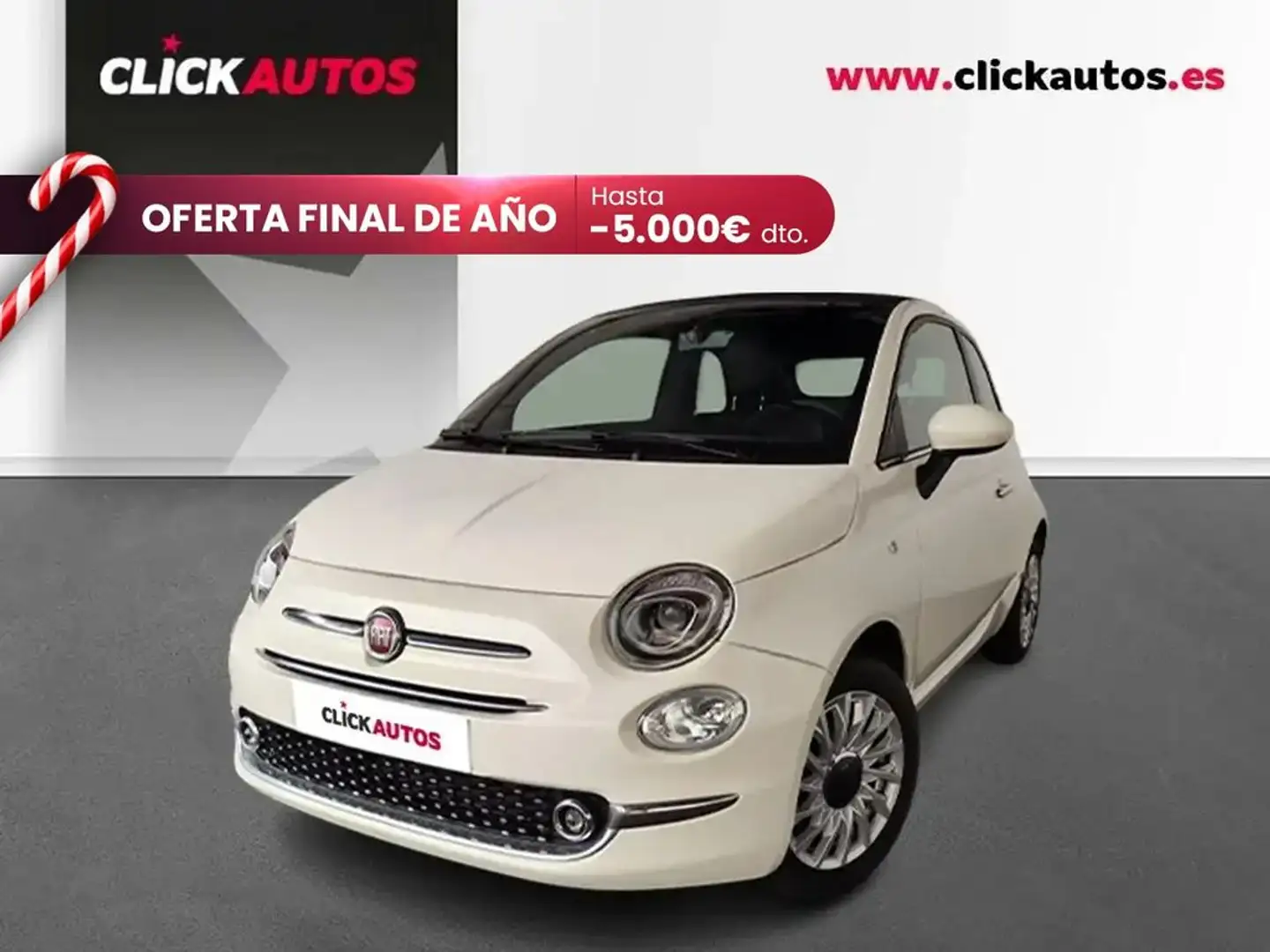 Fiat 500 1.0 Hybrid 70CV Dolcevita Blanc - 1