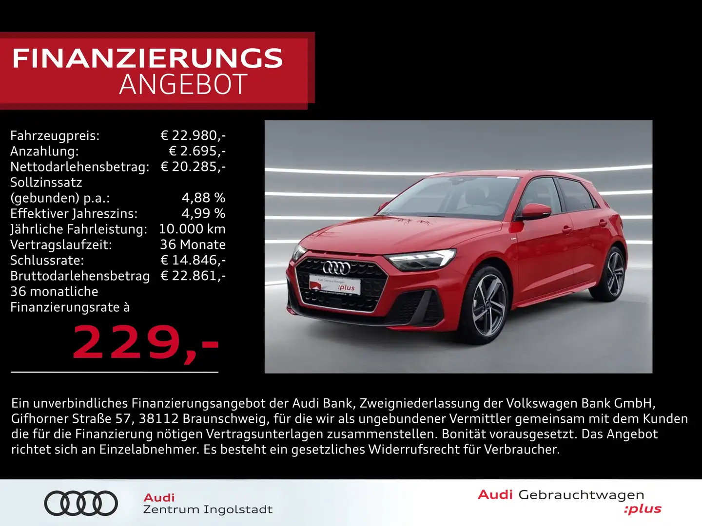 Audi A1 Sportback 25 TFSI S line LED Virtual 17" GRA Rood - 1