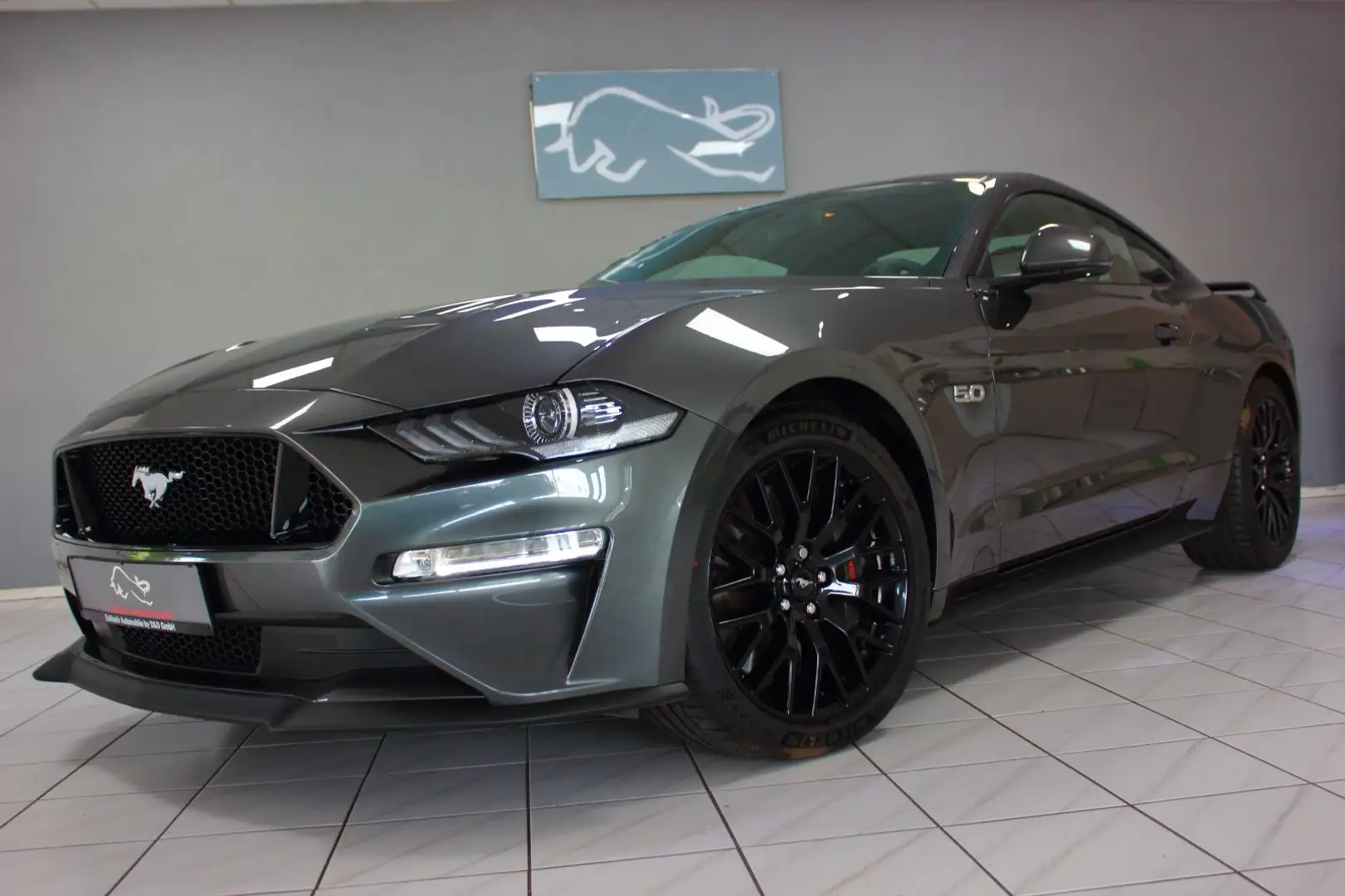 Ford Mustang 5.0 V8 GT SCHALTER~DEUTSCH+UNFALLFREI+FS Grau - 1