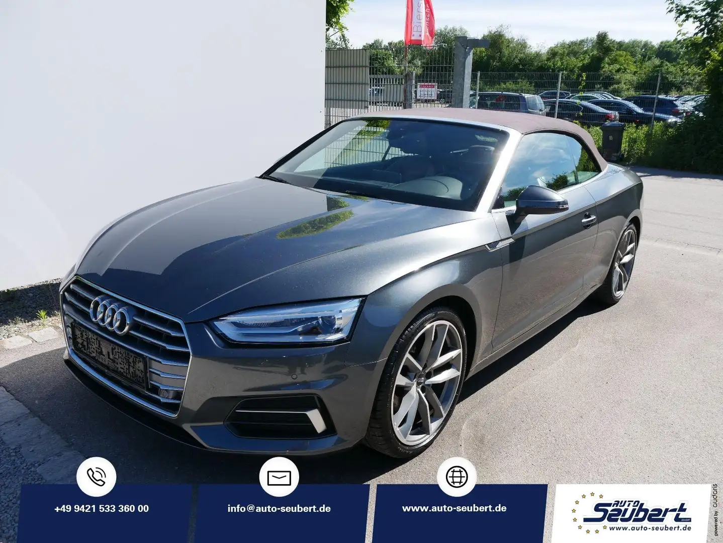 Audi A5 Cabrio 40 TFSI*KLIMAAUTOMATIK*SZH*NAVI*LED*KAMERA* Gris - 1