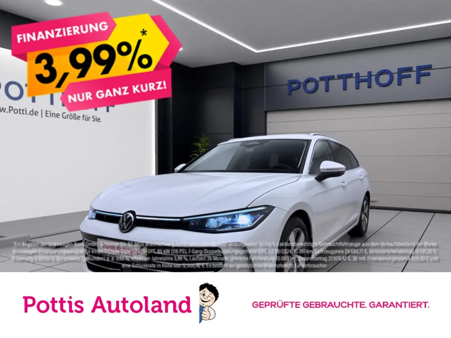 Volkswagen Passat Variant 2.0 TDI DSG ELEGANCE AHK NAVI IQ.LIGHT KAMERA Blanc - 1