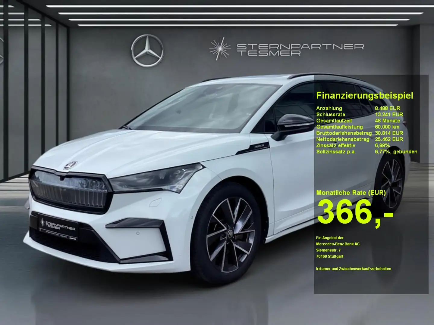 Skoda Enyaq 80 x Sportline +Memory+AHK+Pano+Kamera+ACC Weiß - 1