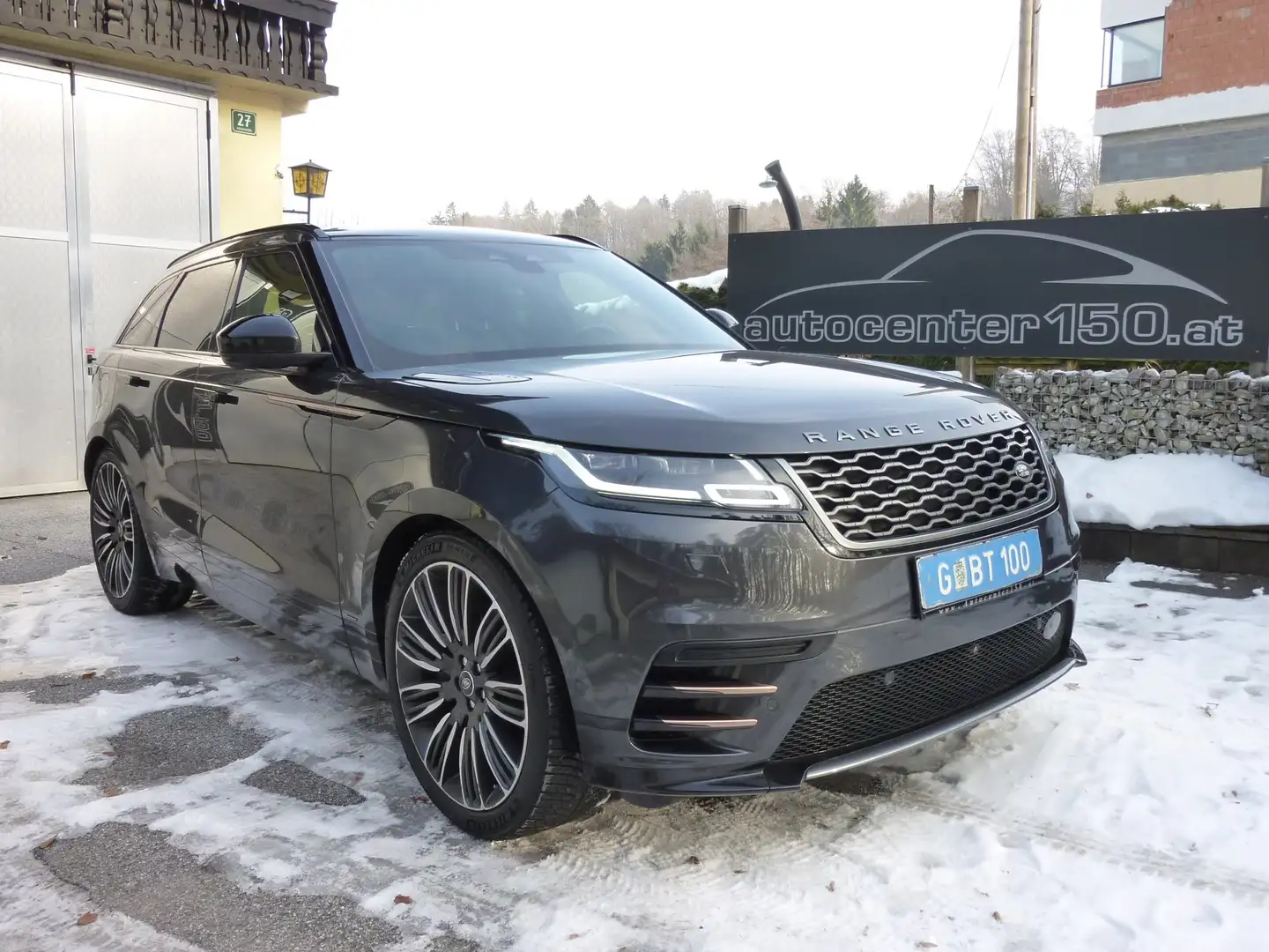 Land Rover Range Rover Velar D-300 SE R-Dyn Facelift *HuD*Pano*Luft*AHK*22" Gris - 1