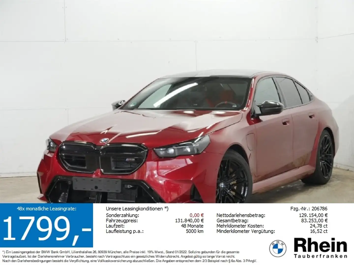 BMW M5 Lim. M Drivers*Carbon Keramik* 0.5%  Versteu. Rot - 1