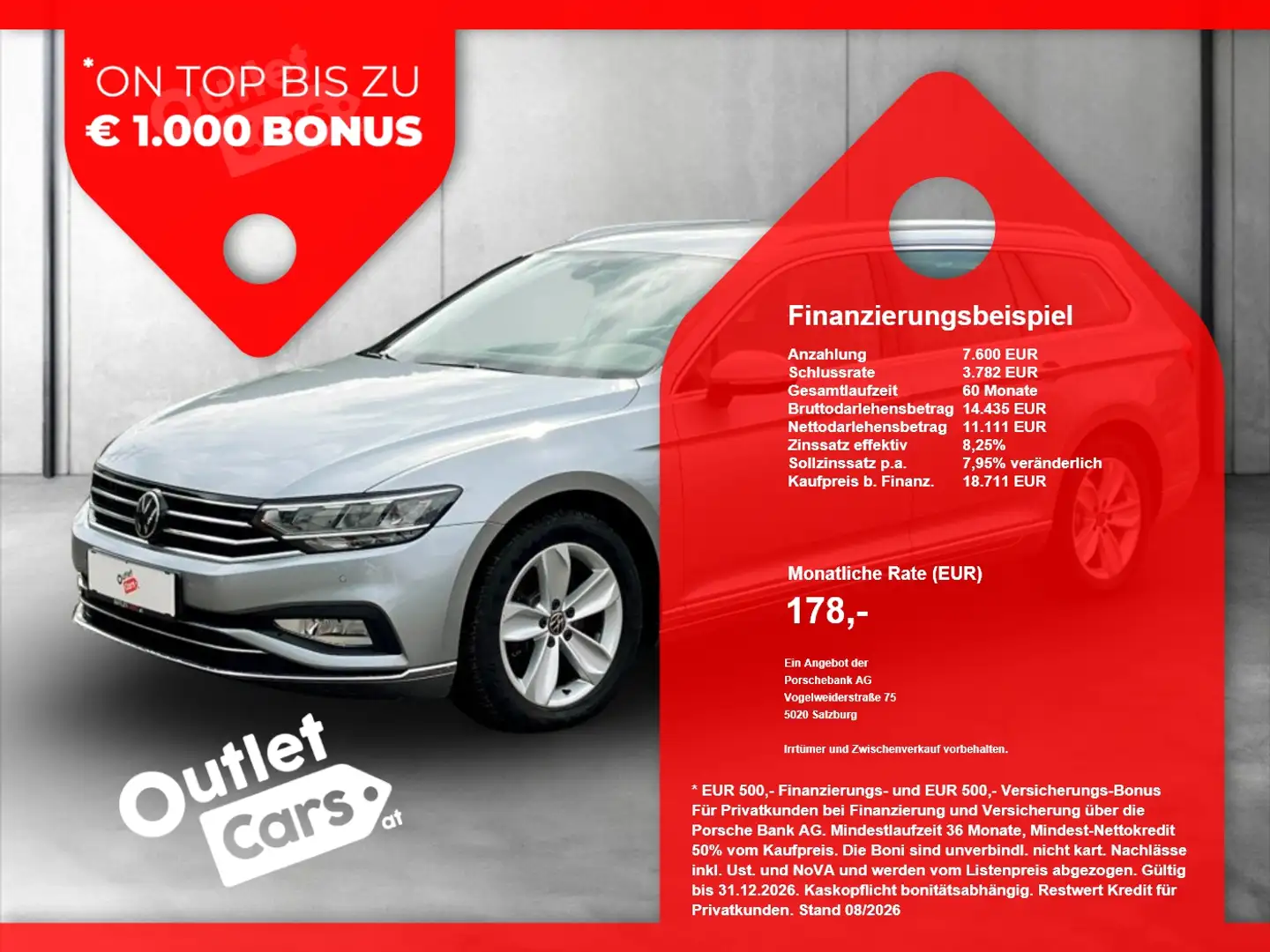 Volkswagen Passat Variant 2.0 TDI 4Mot. Eleg. DSG LED+RADAR Silber - 1