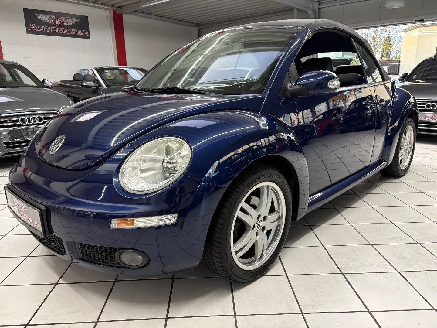 Volkswagen New Beetle Cabriolet1.6 PDC LEDER ZAHNRIEMEN NEU Blau - 2