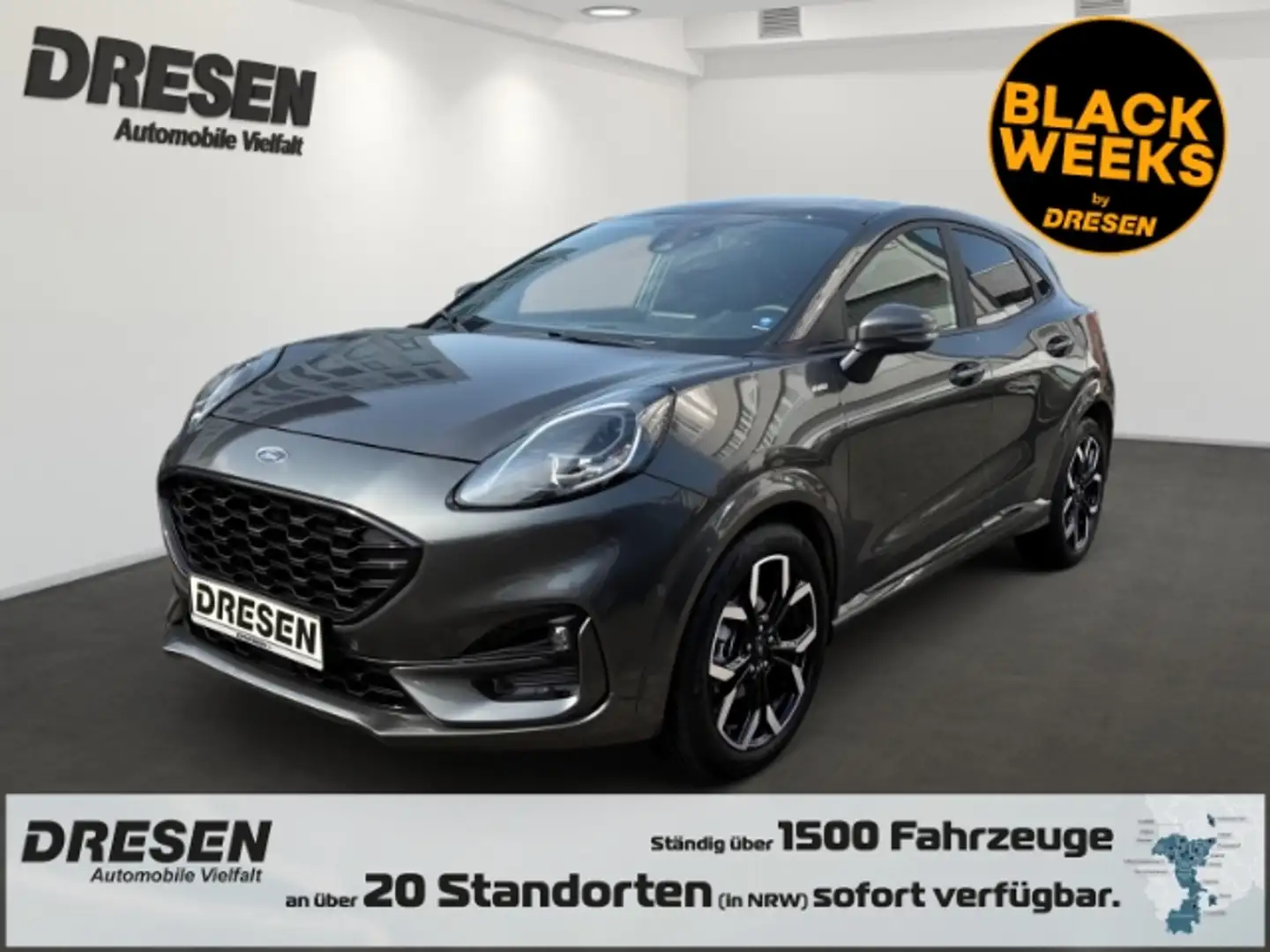 Ford Puma 1.0 EcoBoost ST-Line X + AHK abh. + el. Panoramada Gris - 1