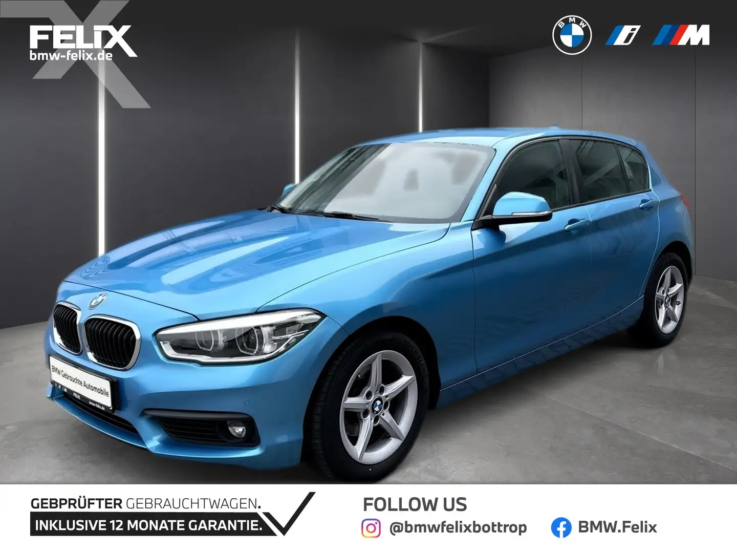 BMW 116 i Advantage+LED+KLIMAAUTOMATIK+SITZHZG Blau - 1