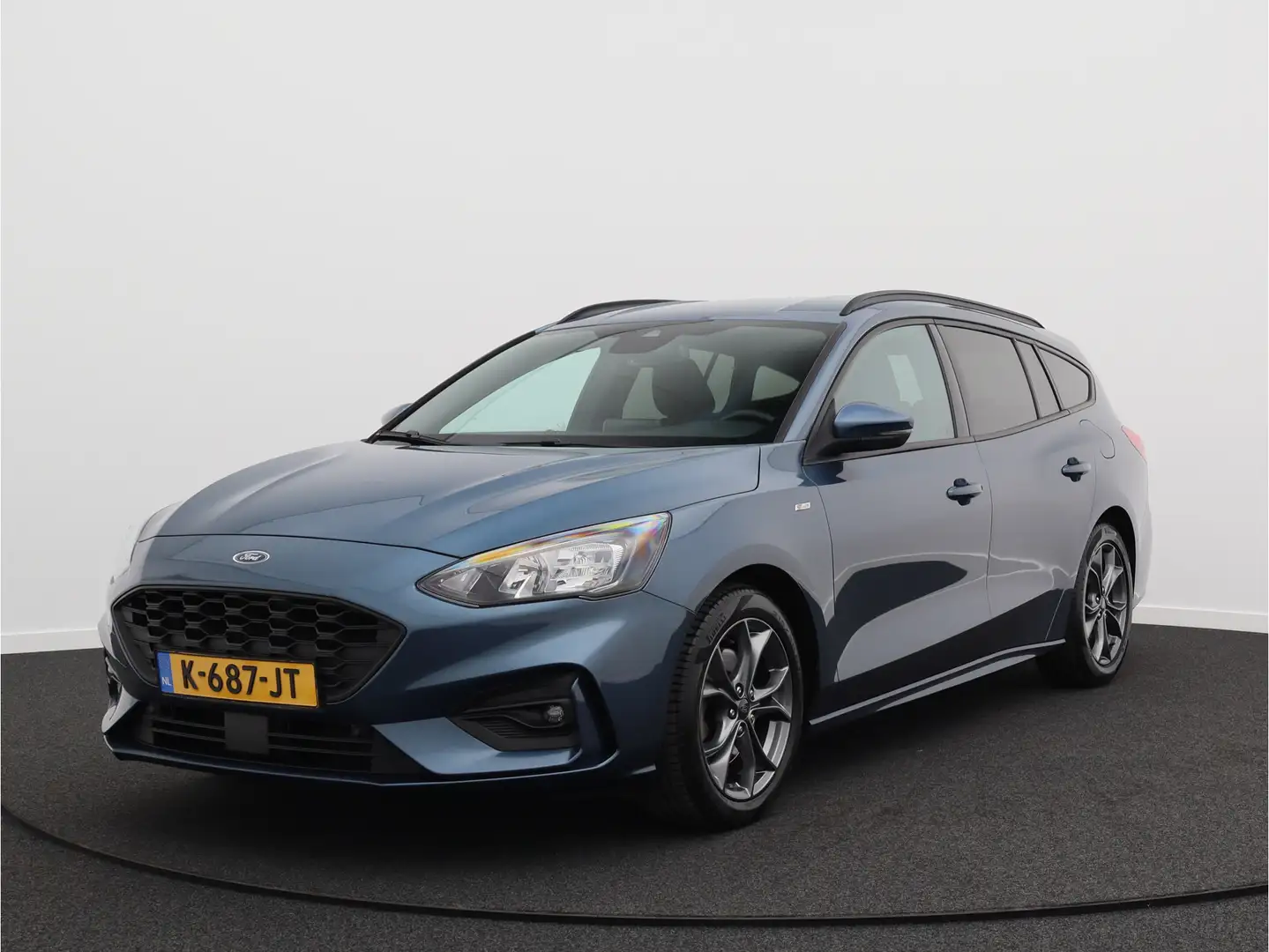 Ford Focus Wagon 1.0 EcoBoost Hybrid ST Line Business/ zeer m Blauw - 1