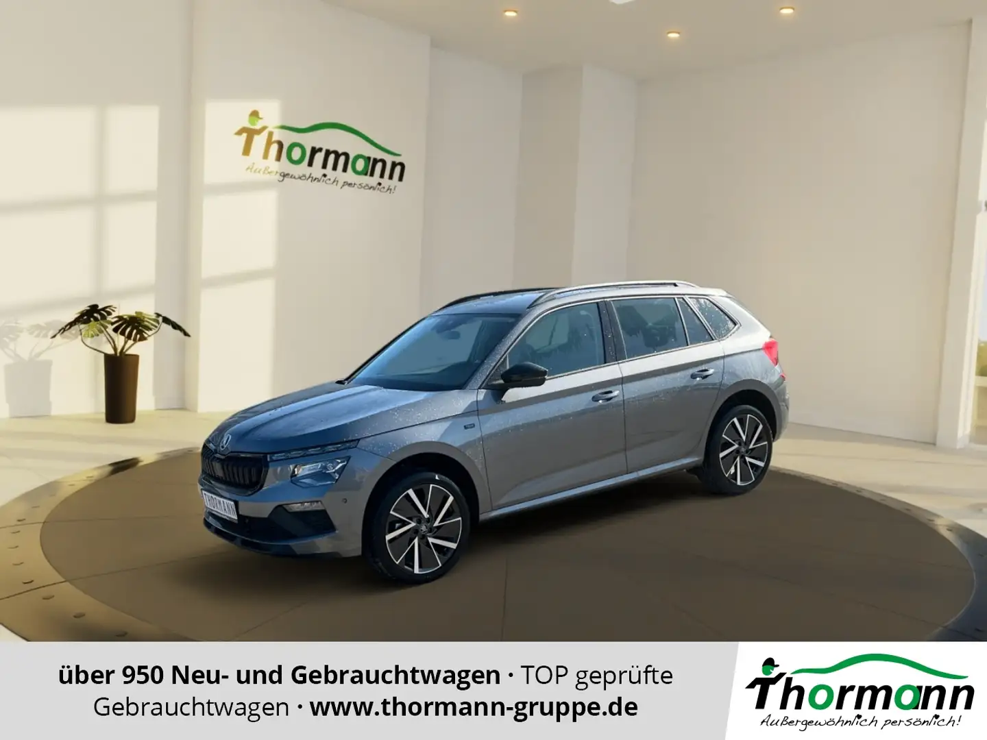 Skoda Kamiq Tour 1.5 TSI ACC SpurH LED Virtual Grijs - 1