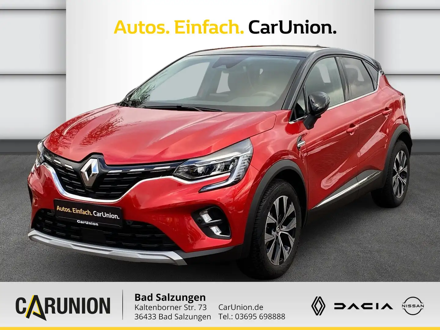 Renault Captur TCe Mild Hybrid 140 EDC GPF TECHNO Rot - 1