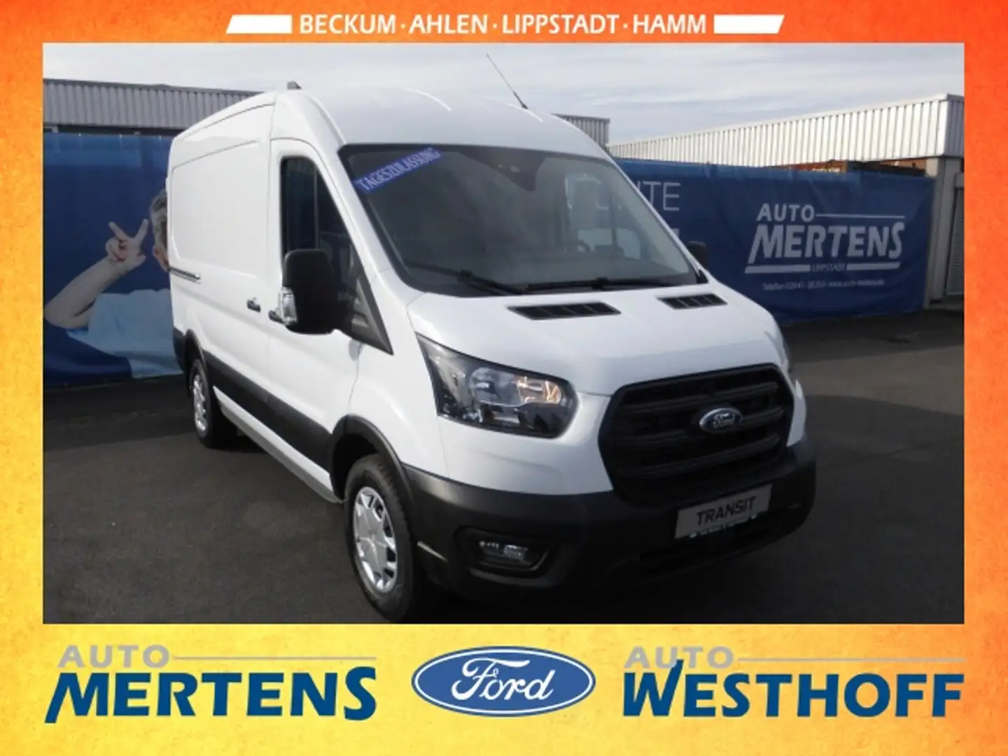 Ford Transit Kasten L2H2/ AHK. Fest/ Technologie Paket! Blanc - 2