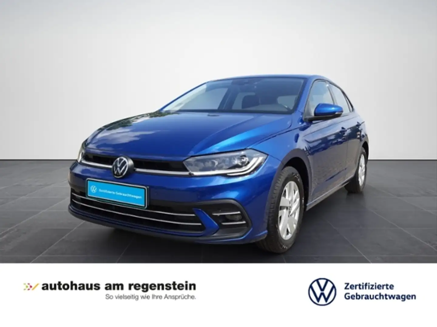 Volkswagen Polo 1.0TSI Style Matrix/AHK/Shz/PDC/Alu Bleu - 1
