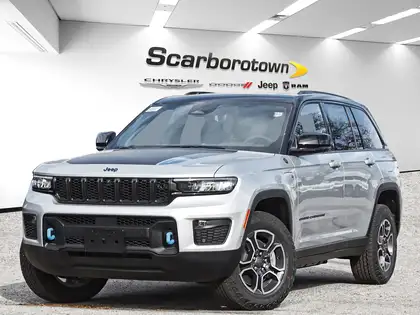 Silver 2022 Jeep Grand Cherokee 4xe Trailhawk 4WD SUV / Crossover Four-Wheel Drive 8-Speed Automatic