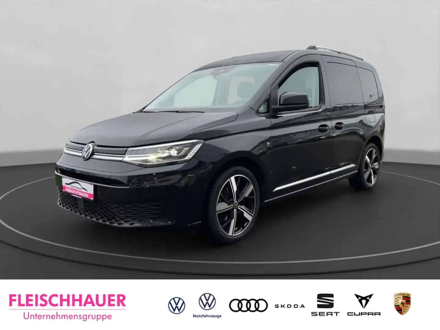 Volkswagen Caddy Style 5-Sitzer TDI DSG+SHZ+LED+NAVI+AHK Schwarz - 1