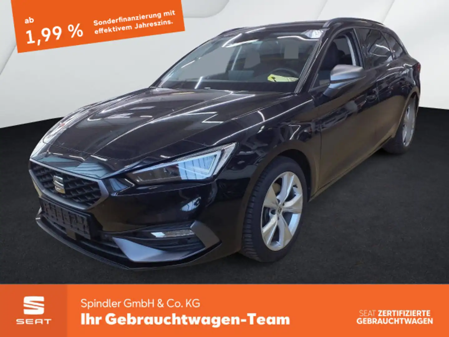 SEAT Leon Sportstourer FR 2.0 TDI DSG / Matrix, ACC Schwarz - 1