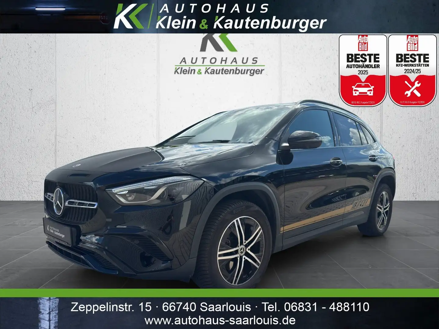 Mercedes-Benz GLA 200 D 4M PROGRESSIVE EDITION+LED+360+AMBIENTE Schwarz - 1