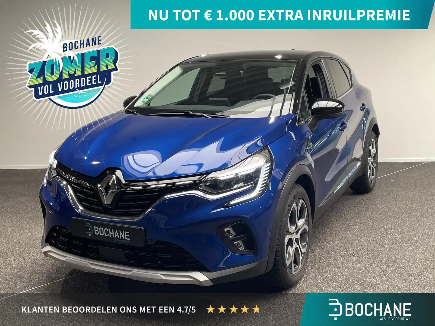 Renault Captur 1.0 TCe 90 techno Blauw - 1