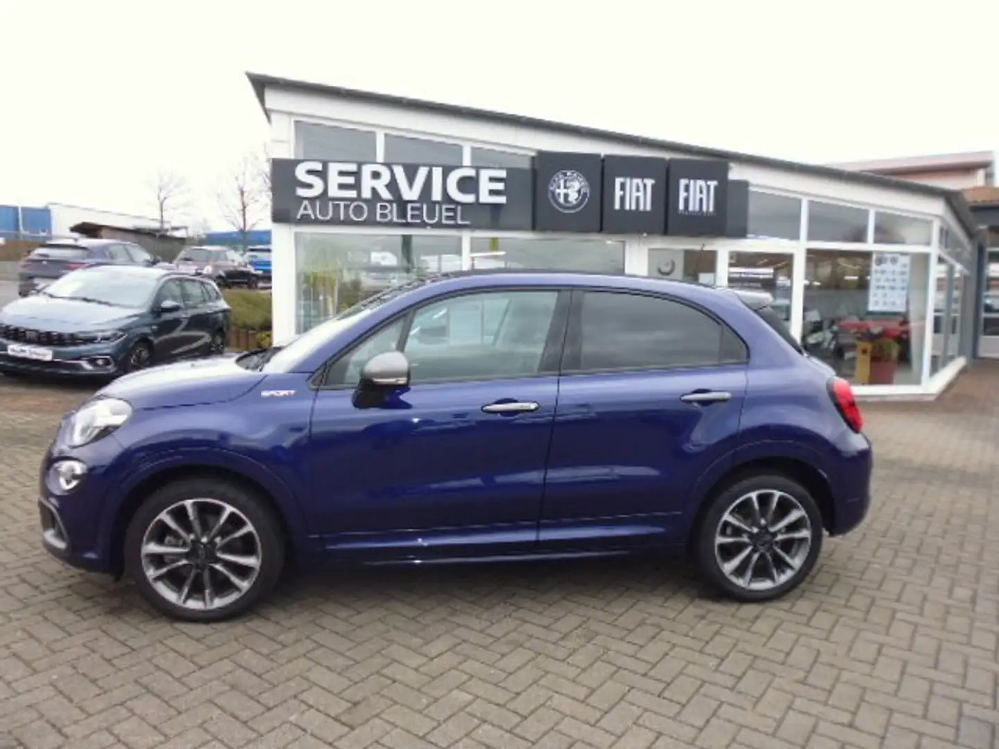 Fiat 500X Dolcevita 1.5 GSE Hybrid Sport mit Faltdach Blau - 1