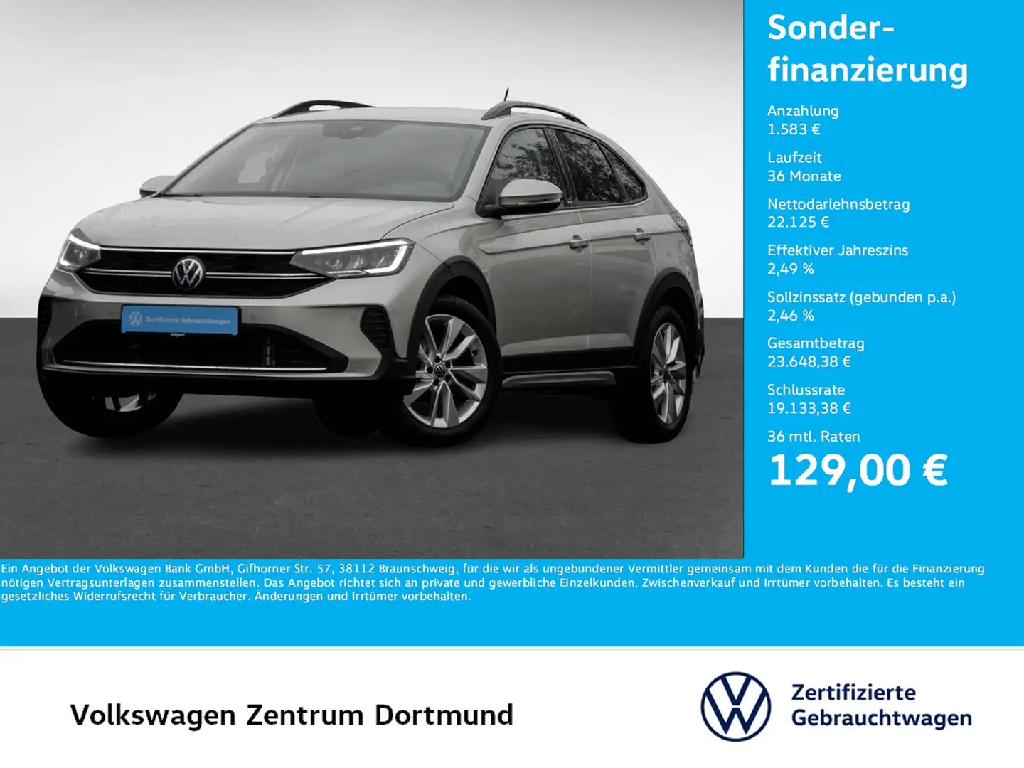 Volkswagen Taigo 1.5 MOVE LM17 NAVI CARPLAY SITZHEIZUNG LED Zilver - 1