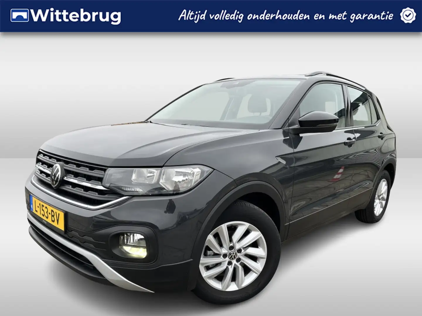 Volkswagen T-Cross 1.0 TSI Life Airco / Bluetooth / 16"LM velgen / Cr Grijs - 1