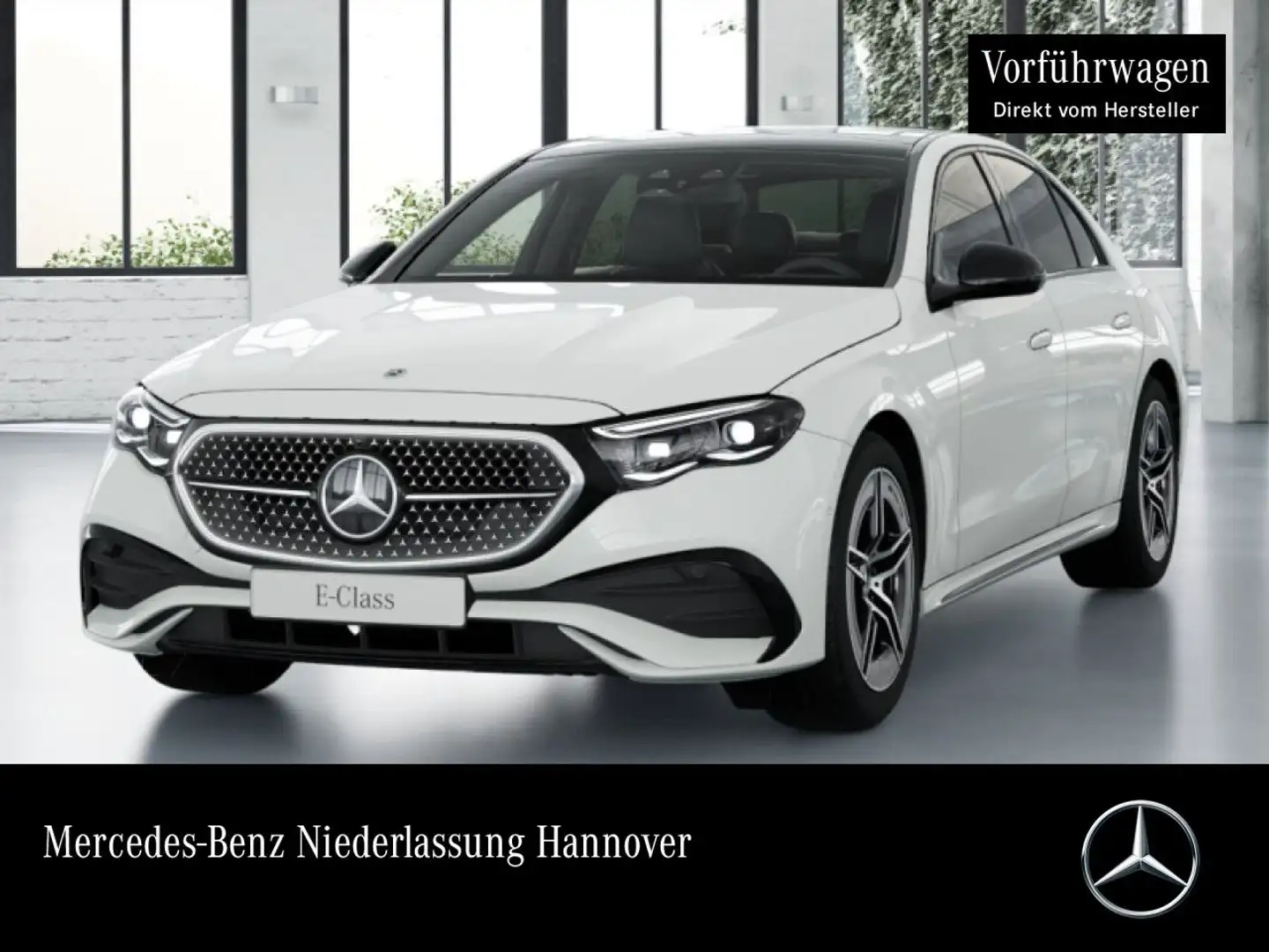 Mercedes-Benz E 200 d Edition AMG-Line Fahrass 360° Pano Distr. Weiß - 1