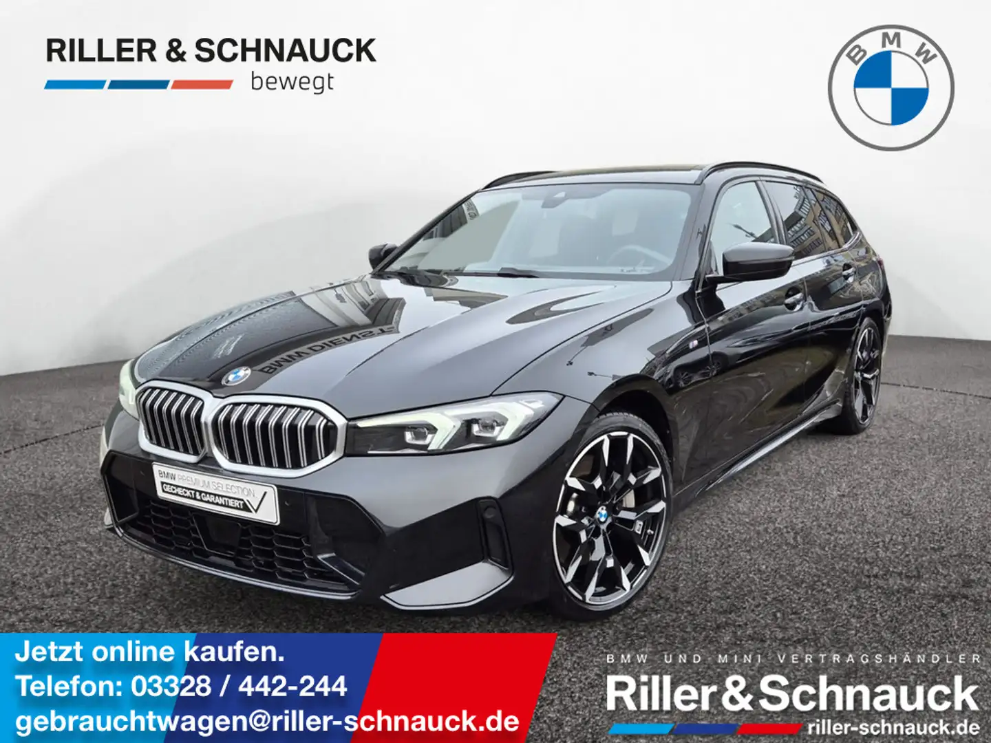 BMW 330 i Touring xDrive M Sport 19ZOLL+ACC+KAM+LE Schwarz - 1