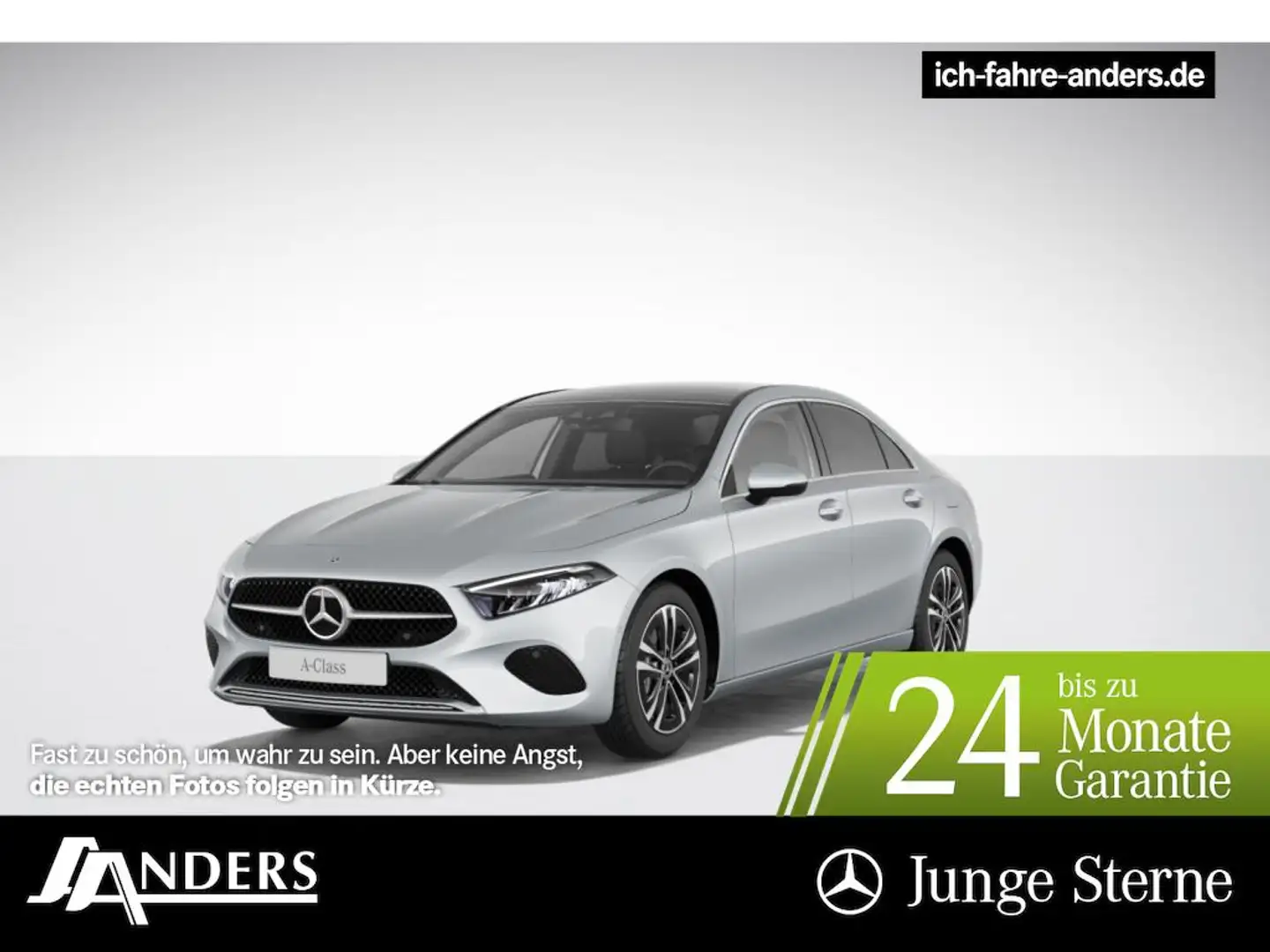 Mercedes-Benz A 200 Limo Progressive AdvPLus+Pano+Dist+AHK+Kam Argent - 1