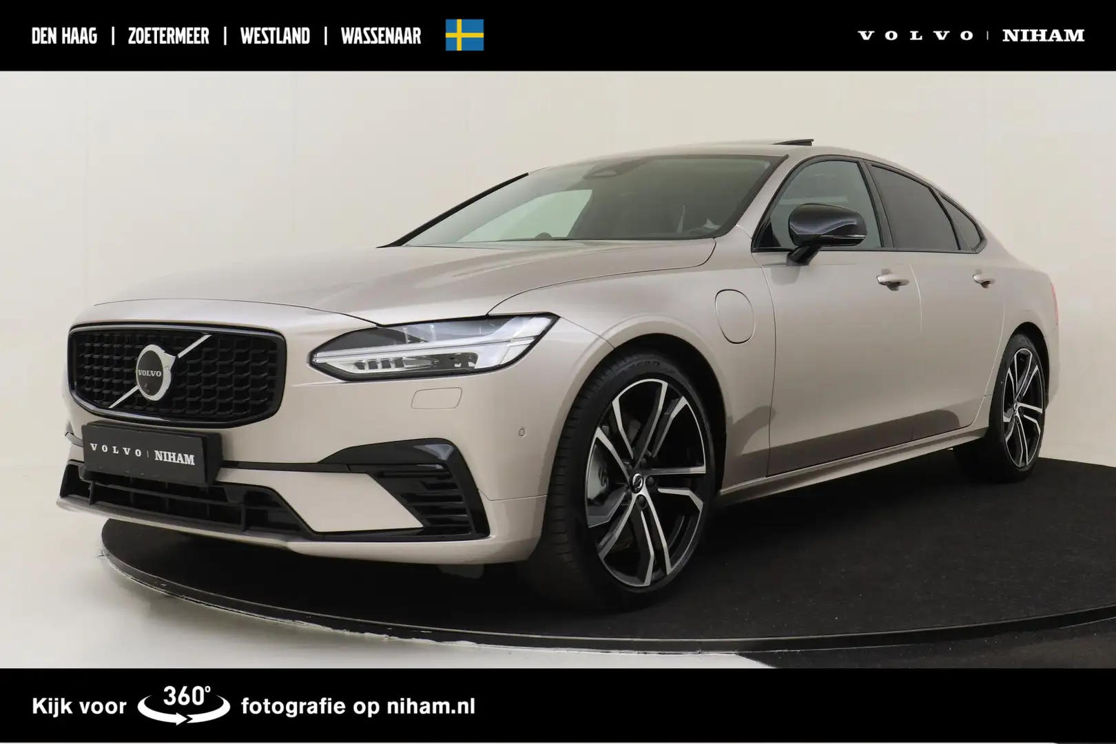 Volvo S90 T8 RECHARGE AWD ULTIMATE DARK *FULL OPTIONS!* -PAN Grijs - 1