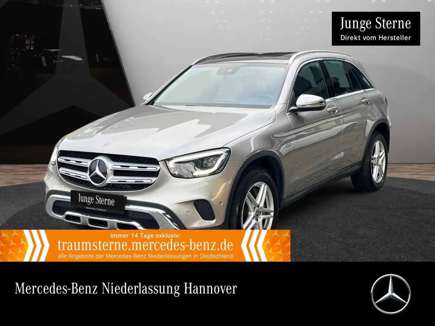 Mercedes-Benz GLC 300 de 4M PANO+MULTIBEAM+KAMERA+SPUR+TOTW+9G Argento - 1