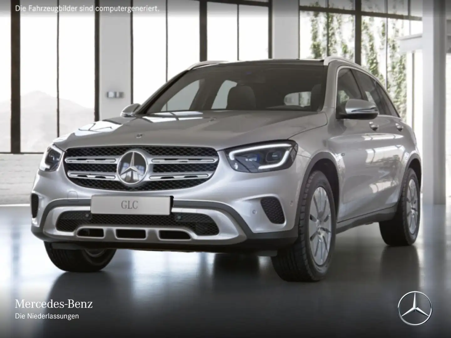 Mercedes-Benz GLC 300 de 4M PANO+MULTIBEAM+KAMERA+SPUR+TOTW+9G Silber - 2