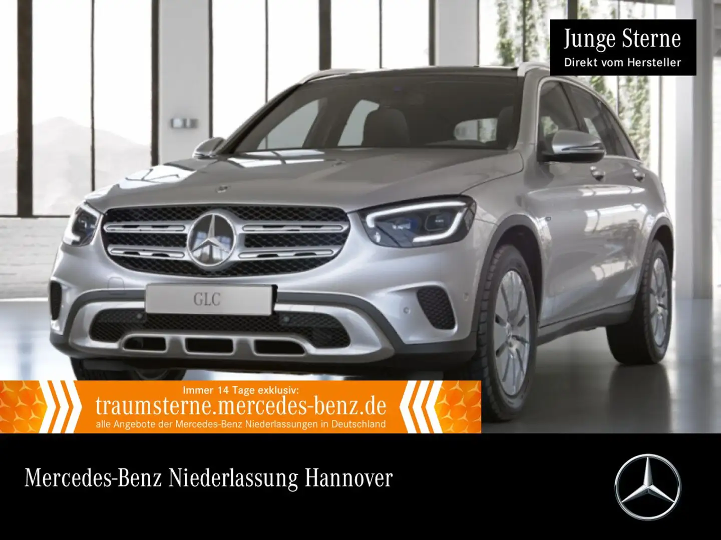 Mercedes-Benz GLC 300 de 4M PANO+MULTIBEAM+KAMERA+SPUR+TOTW+9G Silber - 1
