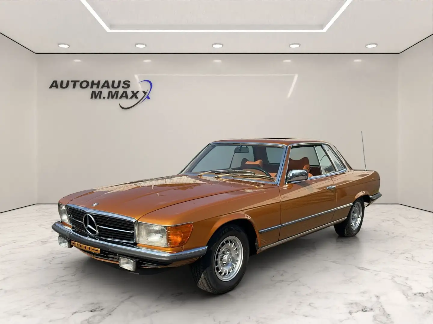 Mercedes-Benz 450 SLC C107 DEUTSCH Byzanzgold / Congnac TOP!!! Auriu - 1