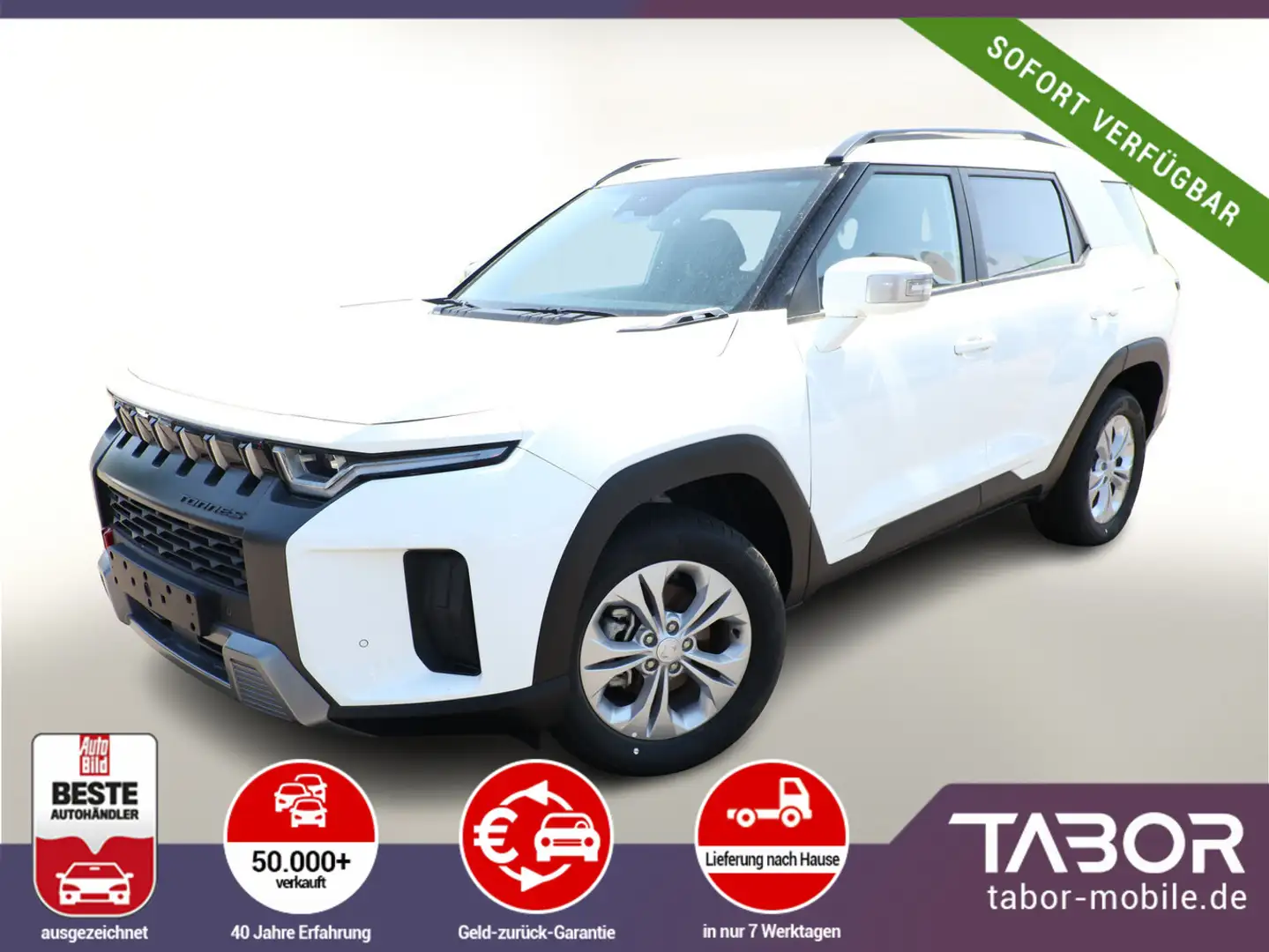 KGM Torres 1.5 T-GDi 163 LED Kam PDC 9"-DAB CarPlay Blanc - 1