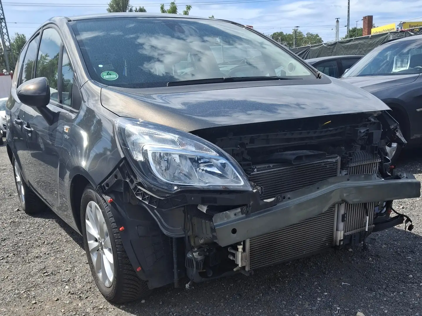 Opel Meriva Unfallschaden.Automatik.1,4L. 2.Hand 26000 Km Grigio - 2