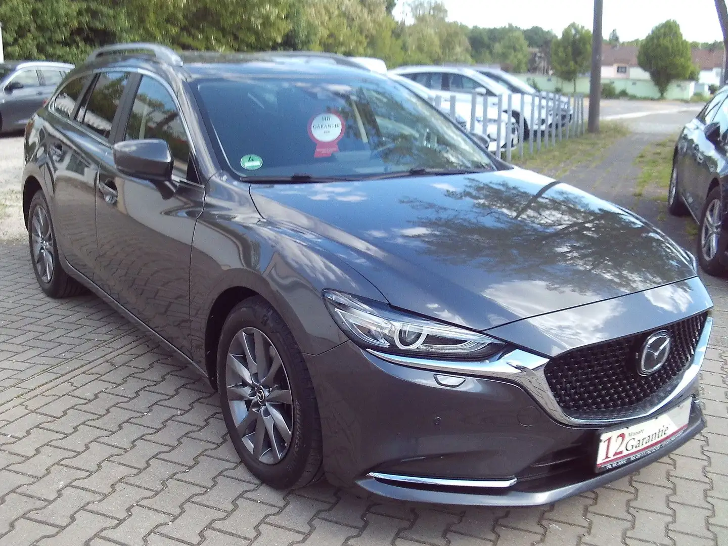 Mazda 6 Kombi Exclusive-Line AWD LED,HEAD UP,PDC,ALU, Grau - 1
