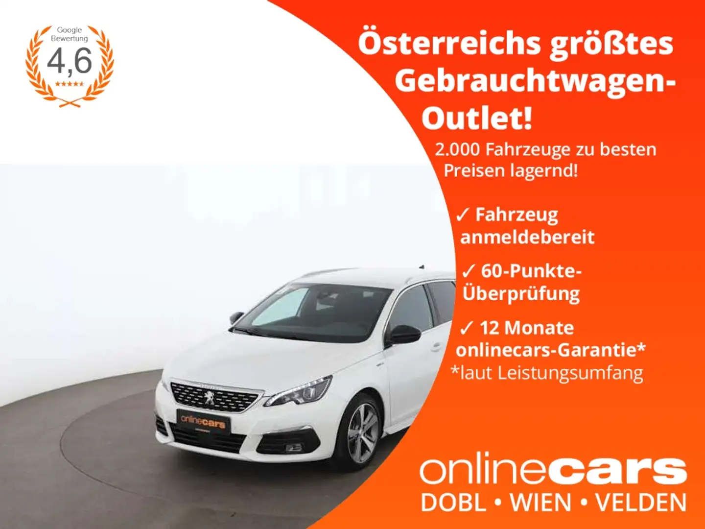 Peugeot 308 SW 1.5 BlueHDi 130 GT Aut LED RADAR NAV LEDER Weiß - 1