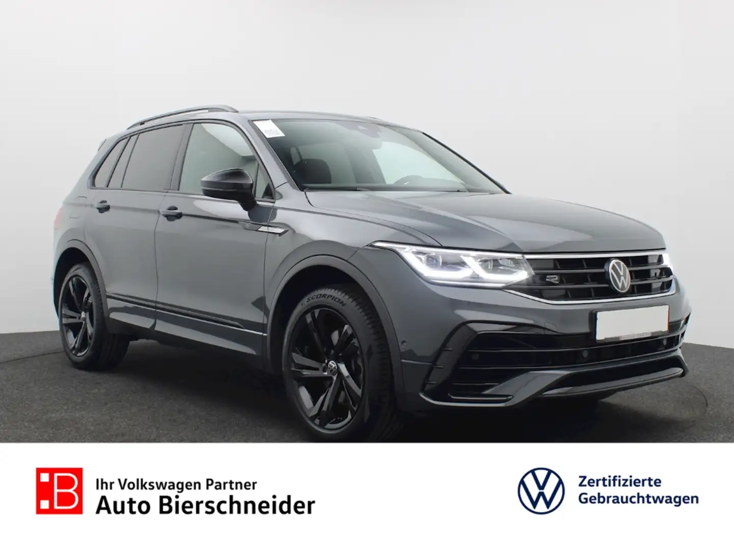 Volkswagen Tiguan 2.0 TDI DSG 4Mo. R-Line BLACK-STYLE PANO AHK NAVI Grau - 1
