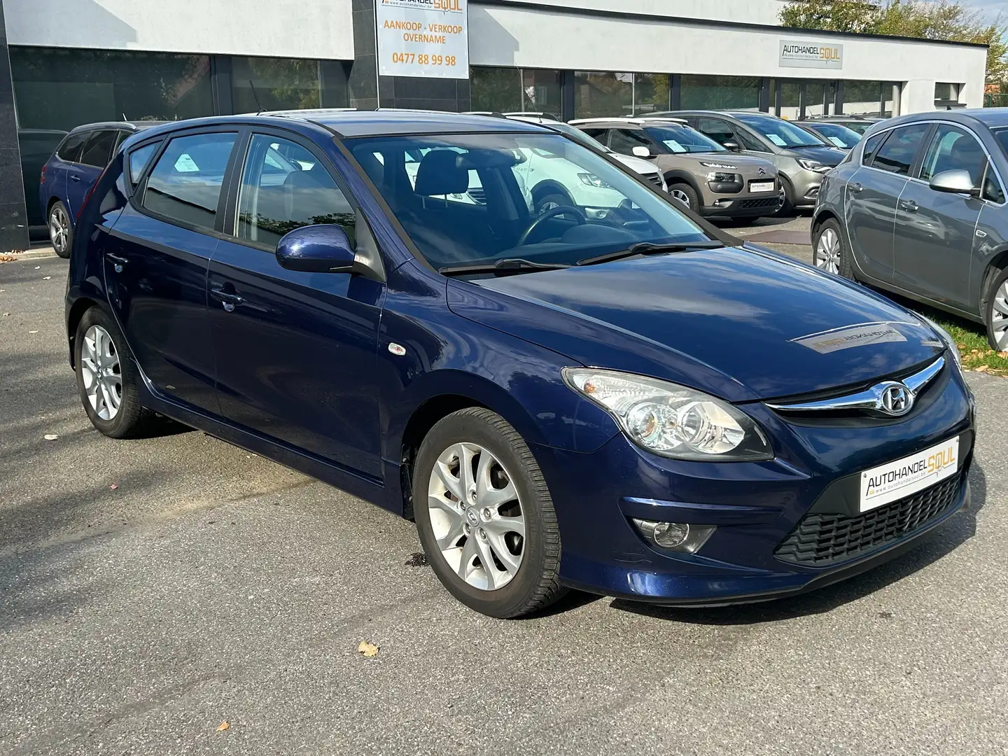 Hyundai i30 , 1.4i, 2013, 101.840km, PDC, Airco, 12m Garantie Blauw - 2