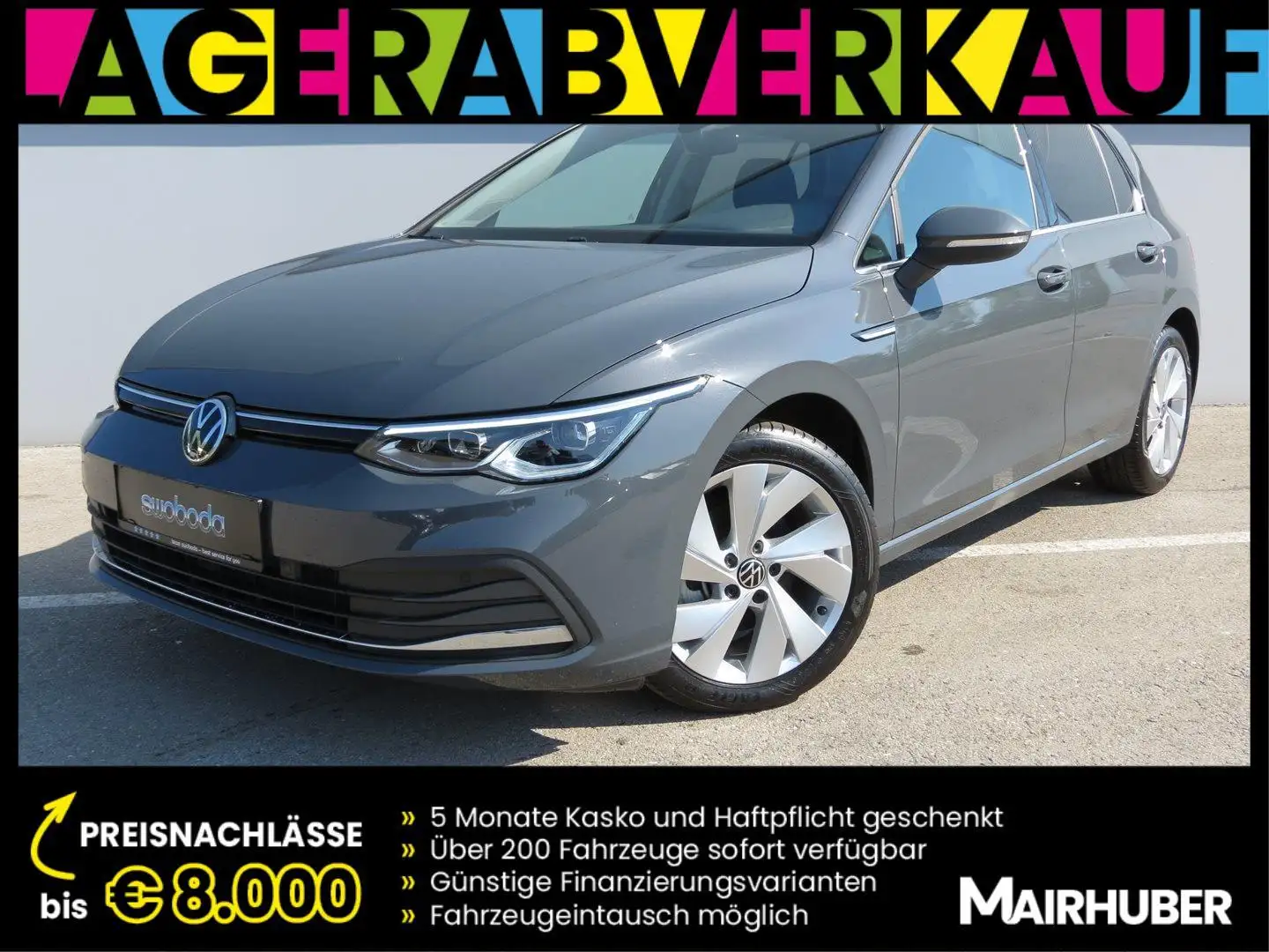 Volkswagen Golf 8 Style 1,5 TSI NAVI LED ACC App Connect Gris - 1