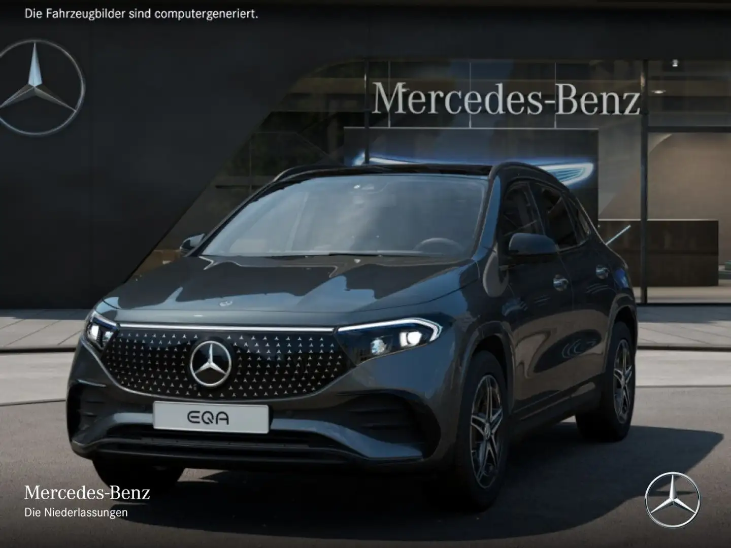 Mercedes-Benz EQA 350 4M AMG+NIGHT+PREMIUM+PANO+360+EDW+MEMORY Gris - 2