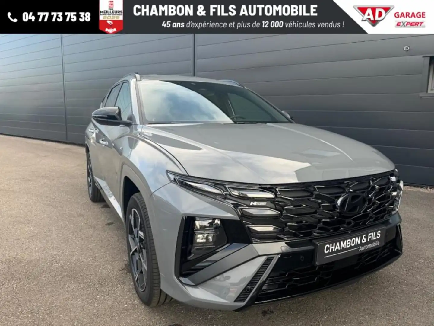 Hyundai TUCSON NOUVEAU HYUNDAI 1.6 T-GDI 215 Hybrid BVA6 N Line C Gris - 1