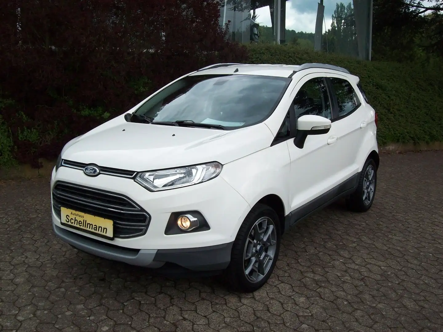 Ford EcoSport 1.0 Titanium Alu PDC Klimaauto SHZ FSHZ Weiß - 2