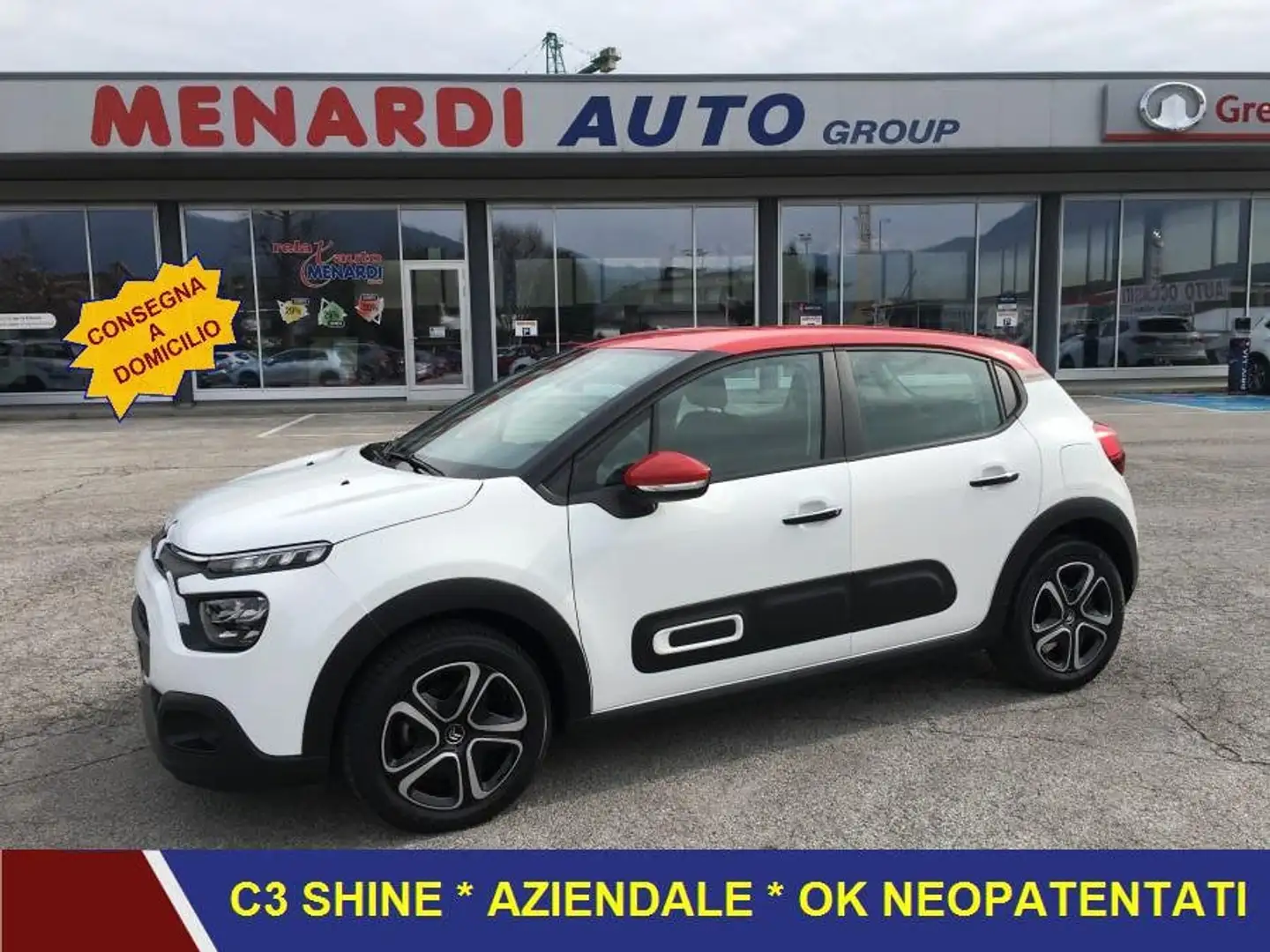 Citroen C3 PureTech 83 S&S Shine OK NEOPATENTATI Blanc - 1
