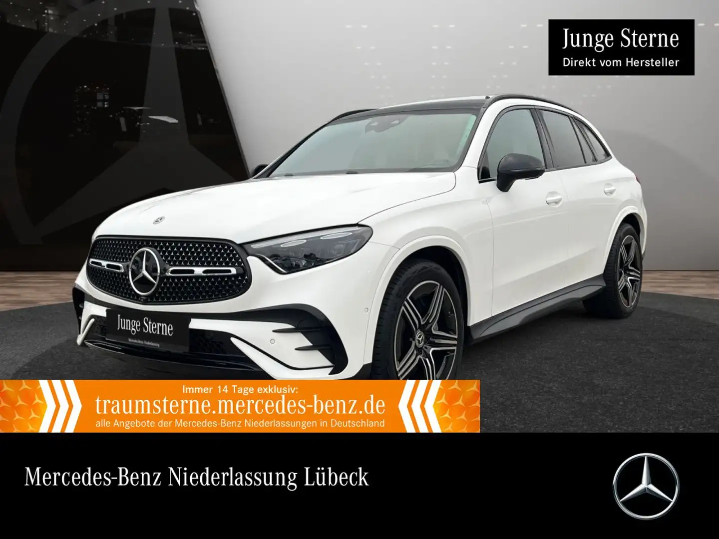 Mercedes-Benz GLC 200 4M AMG+NIGHT+PANO+360+AHK+BURMESTER+9G Weiß - 1