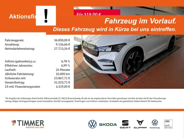 Skoda Enyaq Coupé iV 80x RS +WÄPU +AHK +CANTON +PANO +360" +H