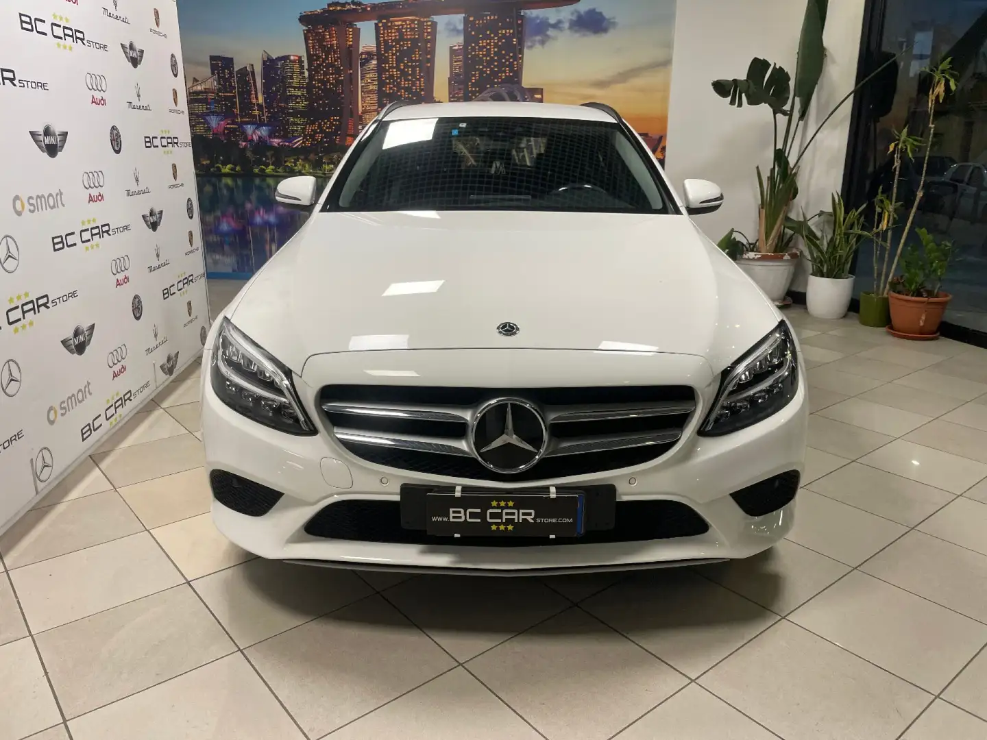 Mercedes-Benz C 220 d 194cv SW 4Matic Aut.*FULL LED*PELLE Blanc - 2